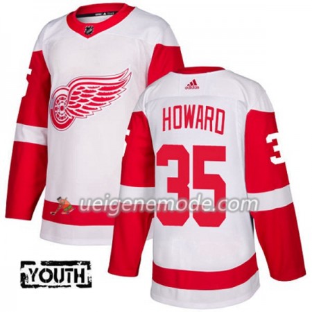 Kinder Eishockey Detroit Red Wings Trikot Jimmy Howard 35 Adidas 2017-2018 Weiß Authentic